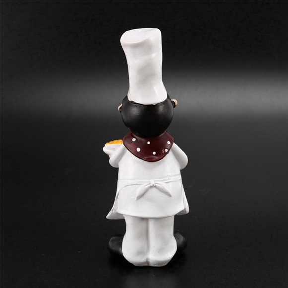 2 Pair Boy Girl Chef Decoration Home Decoration Resin Crafts Wine Cabinet Window Restaurant Bakery Decoration