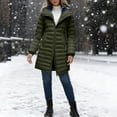 thumbnail image 4 of qucoqpe Winter Coats for Women Long Fleece Lined Puffer Down Jackets Warm Thicken Hooded Parkas with Zip Pockets, 4 of 6