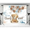 thumbnail image 3 of We Can Bearly Wait Backdrop Bear Baby Shower Photography Background for Boys Cute Balloons Baby Shower Party Decorations Supplies Photo Booth Props, 3 of 5