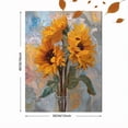 thumbnail image 3 of Abstract Impressionist Sunflower Bouquet Canvas Wall Art, Artistic Flower Print for Living Room, Bedroom and Hotel Decor, 3 of 8