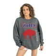 thumbnail image 3 of Women's Gameday Couture Gray Buffalo Bills Ready to Rumble Premium Fleece Pullover Sweatshirt, 3 of 4
