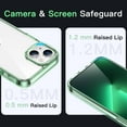 thumbnail image 4 of JETech Case for iPhone 14 6.1-Inch, Shockproof Phone Bumper Cover, Anti-Scratch Clear Back (Midnight Green), 4 of 6