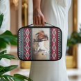 thumbnail image 3 of FKELYI American Tribal Running Horse Print PU Leather Bible Cover Lightweight Church Bible Bag with Zipper Pocket Dust-Proof Book Organizer Holder for Prayer Study Christian Bag, 3 of 6