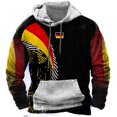 thumbnail image 4 of Sudadera con capucha vintage con bandera alemana para hombre, sudaderas con capucha informales de gran tamaño, suéteres unisex de uso diario, ropa de calle de otoño, 4 of 5