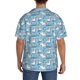 thumbnail image 3 of Fotbe Pelican Reed And Fish Camisa Estampada de Manga Corta para Hombre, Casual de Verano, Estilo Playero, Sin Arrugas-Medium, 3 of 5
