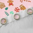 thumbnail image 4 of Feelyou Girly Pink Christmas Blackout Curtains Set of 2 (52x84 Each), Cute Cartoon Window Curtains, Teens Boys Girls Kids Curtains and Drapes, Curtains and Drapes Home Decor, 4 of 6