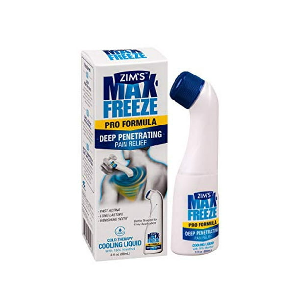 Zim's Max Freeze Pain Relief Topical Analgesic Cooling Liquid for