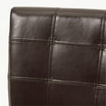 thumbnail image 6 of Noble House Crayton Brown Leather Dining Chair (Set of 2), 6 of 9