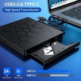 thumbnail image 4 of External CD/DVD Drive for Laptop, 7 IN 1 USB 3.0 Ultra-Slim Portable DVD Player, 4 of 5