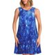 thumbnail image 1 of Balery Blurred Star Snow Christmas Vestidos de verano para mujer con estampado: vestido holgado sin mangas, vestido playero informal y cómodo para días calurosos., 1 of 7