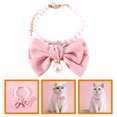 thumbnail image 4 of Shisuyan Collier de Chat Perle Collier de Chien Délicat Nœud Papillon Collier de Chiot Décor Accessoire pour Chien, 4 of 8