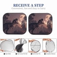 thumbnail image 6 of Daiia Dinosaur Moonlit Forest 2PCS Car Windshield Sun Shade, Foldable Sun Shield for Car Front Window, Auto Sun Blocker Visor Protector Universal for Truck SUV Pickup-Large, 6 of 7
