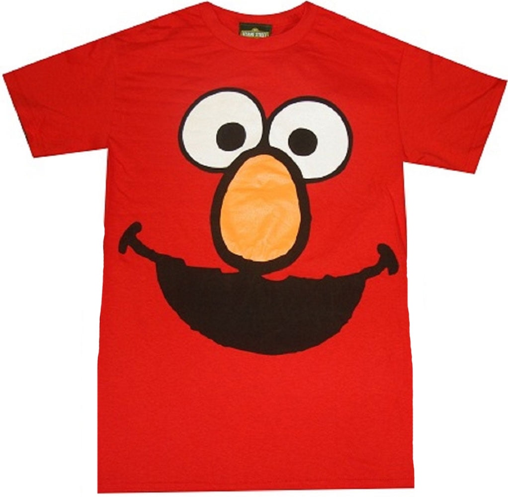 Elmo Face Adult T-Shirt