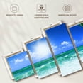 thumbnail image 6 of Elephant Stock Beach Daydream Wall Art - Horizontal Multi Panel Canvas - Living Room Wall Decor - Beach Multi Panel - Blue And Green Decor - 55" x 24", 6 of 8
