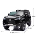 thumbnail image 2 of Ambifirner 24V 2 Seater Ride On Car , 2x80W Powerful Motors, Max 3.73 Mph, Parent Remote, All-Terrain Tires, Ride on Car, 132Lbs Load, Black, 2 of 10