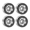 thumbnail image 2 of arctrm 4 Pcs Accessoires de Pneus de Moyeu de Roue de Voiture de Course Installation Facile Cadeaux 2 Pouces Dia Argent, 2 of 10
