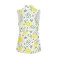 thumbnail image 2 of Whosucclay Lemon Flowers Womens Golf Shirt for Ladies, Breathable Golf Shirts Sleeveless Soft Golf Top, 2 of 8