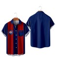 thumbnail image 1 of Camisas para hombre, para acampar, pescar, informales, con estampado 3D, camisas de moda para hombre, camisas hawaianas de manga corta con un solo pecho, para playa, 1 of 6