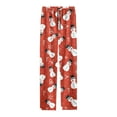 thumbnail image 4 of Mens Xmas Pj Pants Elastic Waist Christmas Print Holiday Casual Pants Bottoms Celebrating Xmas Gifts Loose Fit Mens Sleepwear Pajamas Orange M, 4 of 4