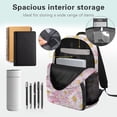 thumbnail image 4 of KUIFORTI Daisy Axolotl Girls Backpack Kids School Bag Cute Bookbag Comfortable Adjustable Straps Multiple Organizer Pockets for Elementary Middle, 4 of 7