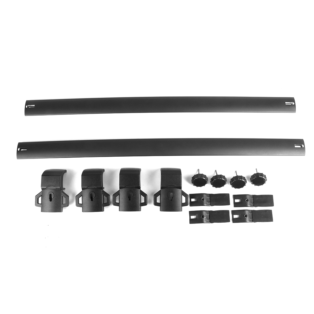 Ikon Motorsports Compatible with 2014-2023 Jeep Renegade OE Factory Style Aluminum Roof Rack Cross Bars Pair