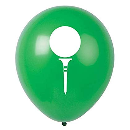 Golf Latex Balloons 16pcs Green Golf Themed Birthday Or