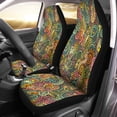 thumbnail image 2 of RYLABLUE Set of 2 Car Seat Covers Hippy Cartoon Doodles Subject of Hippie Colorful Detailed Lots Universal Auto Front Seats Protector Fits for Car,SUV Sedan,Truck, 2 of 5