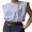 White, variant on Hirigin Women Padded Shoulder T-Shirts Sleeveless Crewneck Vest Cotton Tank Top