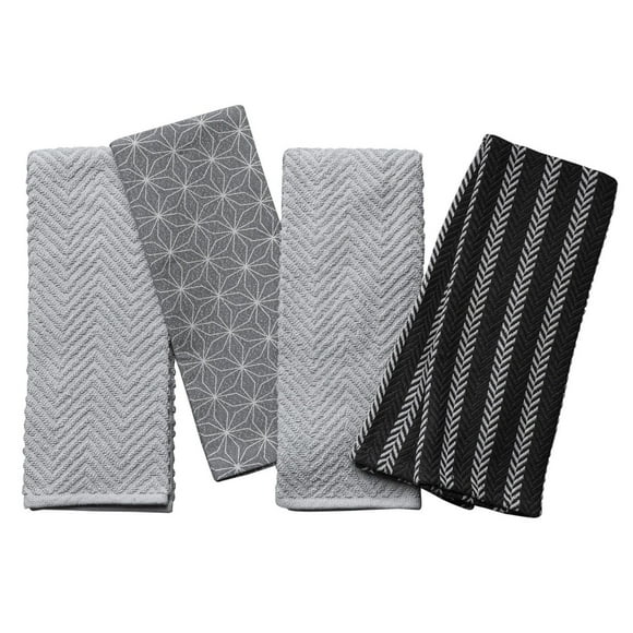 Torchons de cuisine Thym et table, paquet de 4