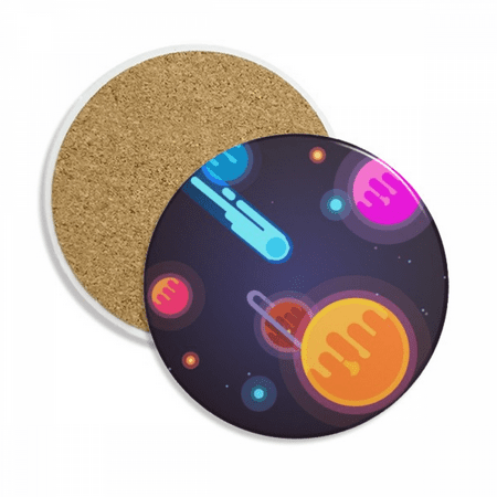 

Universe Alien Monster Space Scenery Coaster Cup Mug Tabletop Protection Absorbent Stone