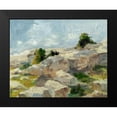 thumbnail image 2 of Harper, Ethan 24x20 Black Modern Framed Museum Art Print Titled - Impasto Mountainside I, 2 of 5