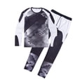 thumbnail image 2 of Men‘s Compression Base Layer 2PCS Clothes Set Athletic Fitness Quickly Dry Long Sleeve Tights T-Shirt Leggings, 2 of 8