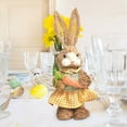 thumbnail image 4 of Easter Simulation Rabbit Home Decoration, Rustic Straw Rabbit Ornaments, Creative Cartoon Photography Props, 4 of 5