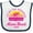White and Navy, variant on Inktastic Summer Enjoy the Sunshine Miami Beach Florida in Pink Boys or Girls Baby Bib