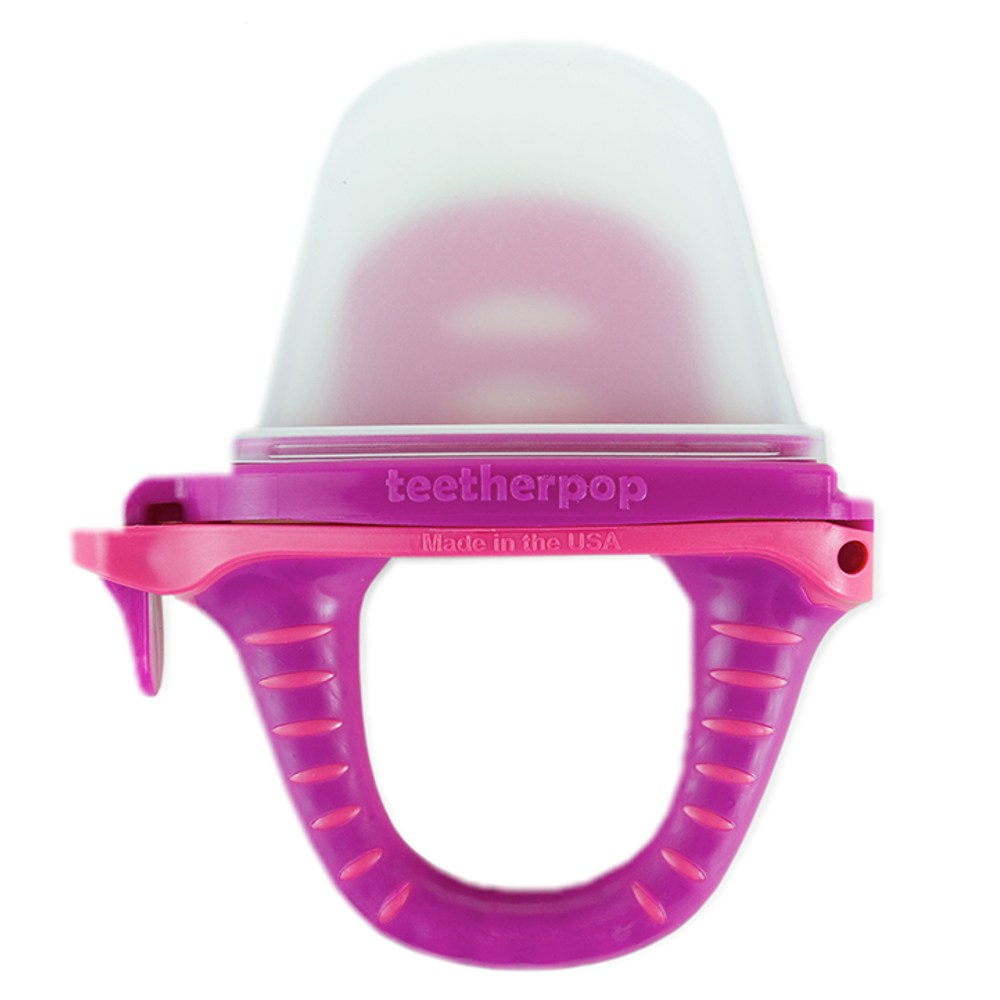 teetherpop Fillable, Freezable Baby Teether for Breastmilk, Purées, Water, Smoothies, Juice