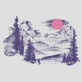 thumbnail image 2 of Women's Lost Gods Distressed Mountains  Racerback Tank Top White Heather X Large, 2 of 4