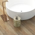 thumbnail image 7 of Chic Rattan Coffee Table | Durable Concrete Accent Side Table | Tan, 14.6" Round Top, 16.9" H | Indoor/Outdoor Patio Furniture, 7 of 7