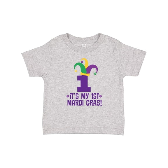 Inktastic 1st Mardi Gras Jester Hat Childs Party Boys or Girls Baby T-Shirt