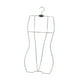 thumbnail image 2 of Percha de hierro para trajes de baño infantiles con forma de cuerpo, soporte organizador multiusos. Plata, 2 of 9