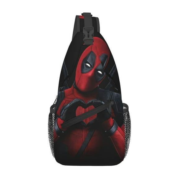 Deadpool Sling Bag Crossbody Sling Backpack Chest Bag Daypack Purses Shoulder Bag For Women Men Travel Hiking