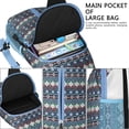thumbnail image 2 of Sketch Style Boho Sling Backpack, Ink Pattern Crossbody Daypack with Adjustable Strap for Daily Travel, 2 of 5