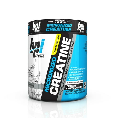 Dextrose Creatine - BPI Sports Micronized Creatine Powder, Unflavored, 60 Servings