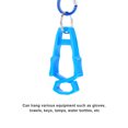 thumbnail image 2 of Clip para Guante Exteriores Seguridad Multiusos Laboral () Azul, 2 of 4