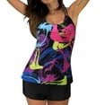 thumbnail image 1 of Women‘s Plus Size Tankini Swimsuits Two Piece Bathing Suits Tummy Control Swimwear Top With Boyshort, 1 of 8