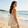 thumbnail image 5 of LWVITH Transparent Mesh Tote Bag for Women, Large Capacity See Through Shopping Bag for Beach, Versatile Clear Shoulder Bag for Travel Daily, Lightweight Casual Summer Tote for Grocery Sand, 5 of 6