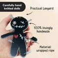 thumbnail image 2 of BEGHT 10Pcs 2DVoodoo Doll Emotional Support Gift,Crochet Doll Pendant Fun Gifts for Friends and Colleagues Fun Little Voodoo Dolls Crochet Dolls Crochet Dolls Stuffed Animals Black ., 2 of 8