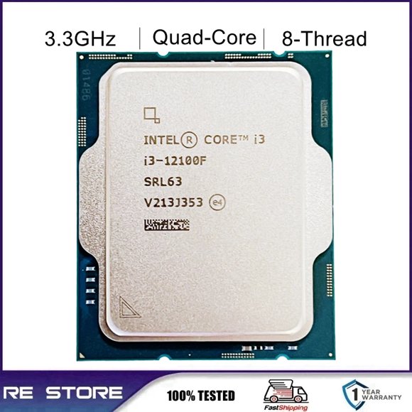 Core i3 12100F 3.3GHz Quad-Core LGA 1700 processor