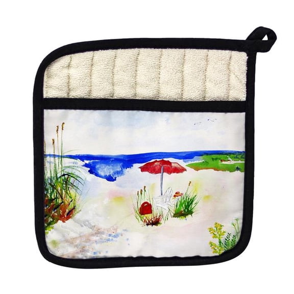 Betsy Drake PT380 Red Beach Umbrella Pot Holder