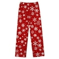 thumbnail image 7 of Christmas Santa Pajama Set for Women,Womens Button Up Lapel Neck Long Sleeve Sleepwear Xmas Graphic Pjs 2 Piece Pants Nightwear Pajama Suits, 7 of 7