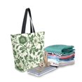 thumbnail image 2 of FORMRS Womens Canvas Tote Bag with Zipper Inner Pocket Shoulder Handbag, Green Floral, 2 of 7